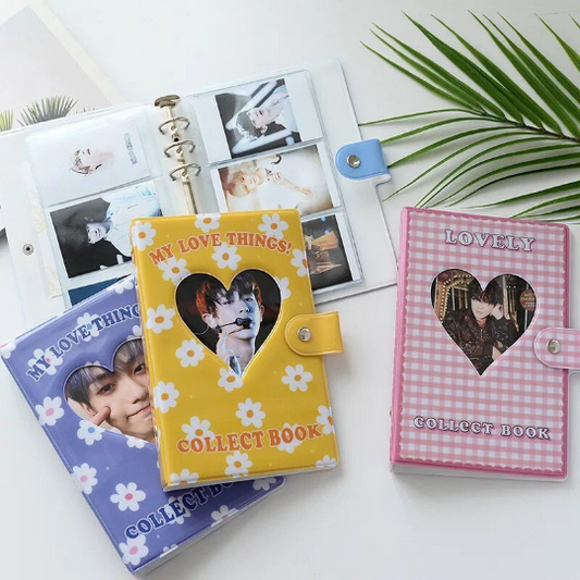 Floral/Plaid Photocard Binder